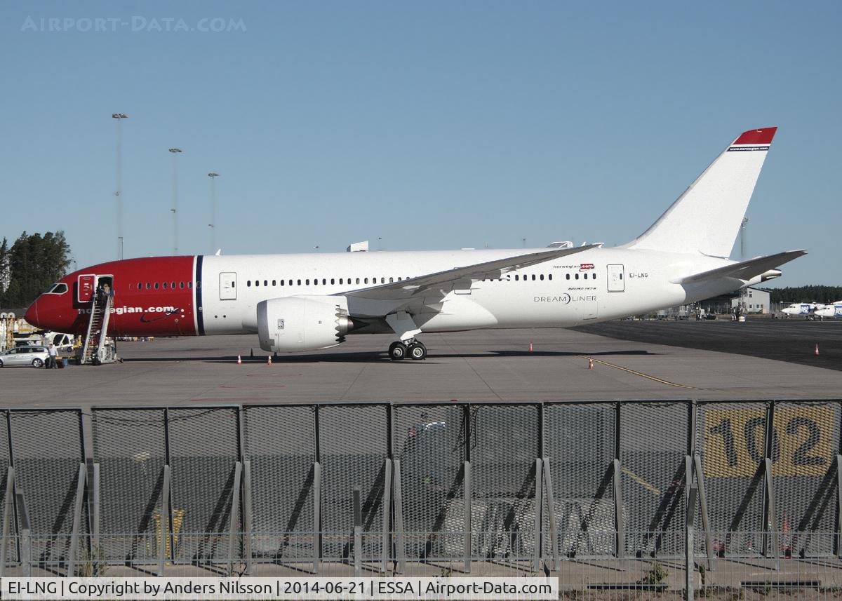 EI-LNG, 2014 Boeing 787-8 Dreamliner Dreamliner C/N 35314, After delivery flight from Everett as NAX8A.