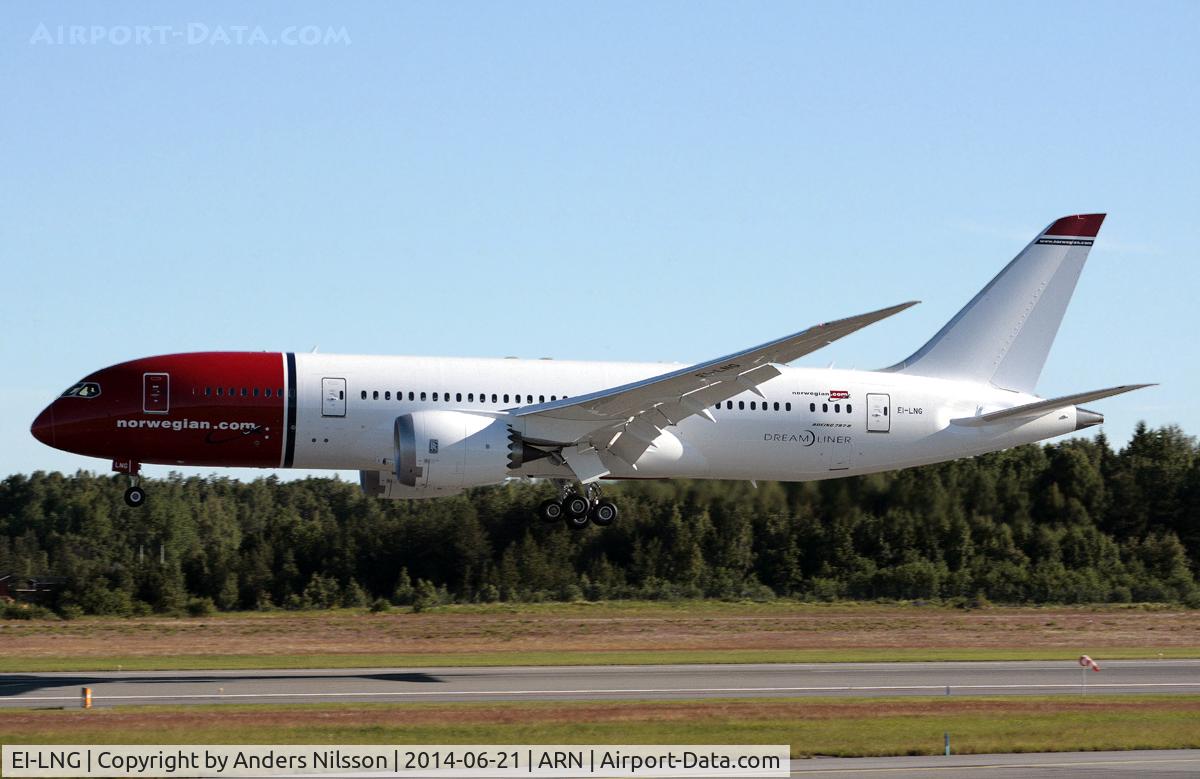 EI-LNG, 2014 Boeing 787-8 Dreamliner Dreamliner C/N 35314, Delivery flight from Everett as NAX8A.