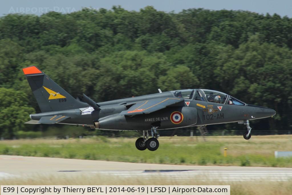 E99, Dassault-Dornier Alpha Jet E C/N E99, Landing