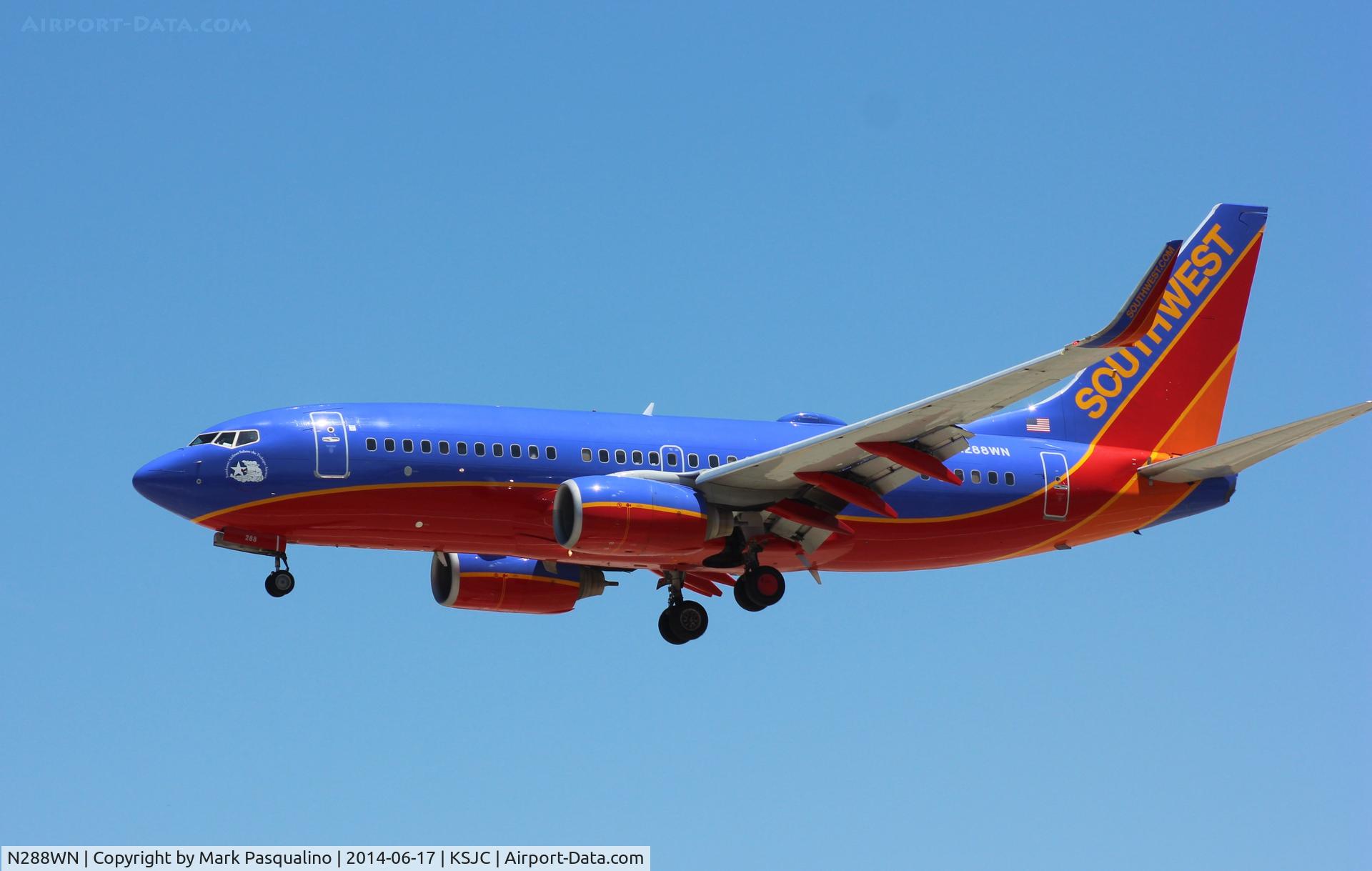 N288WN, 2007 Boeing 737-7H4 C/N 36611, Boeing 737-700