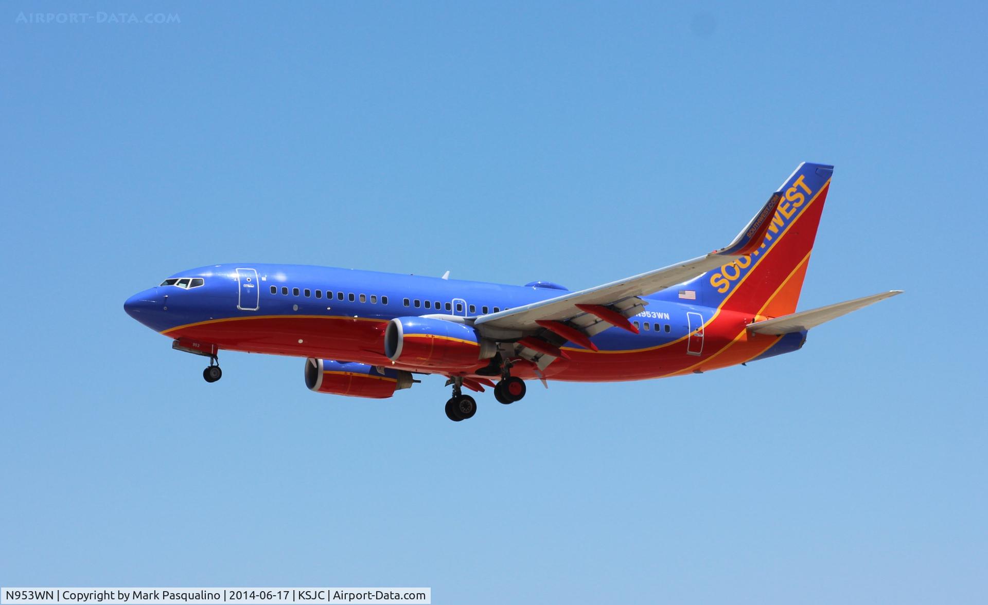N953WN, 2010 Boeing 737-7H4 C/N 36668, Boeing 737-700