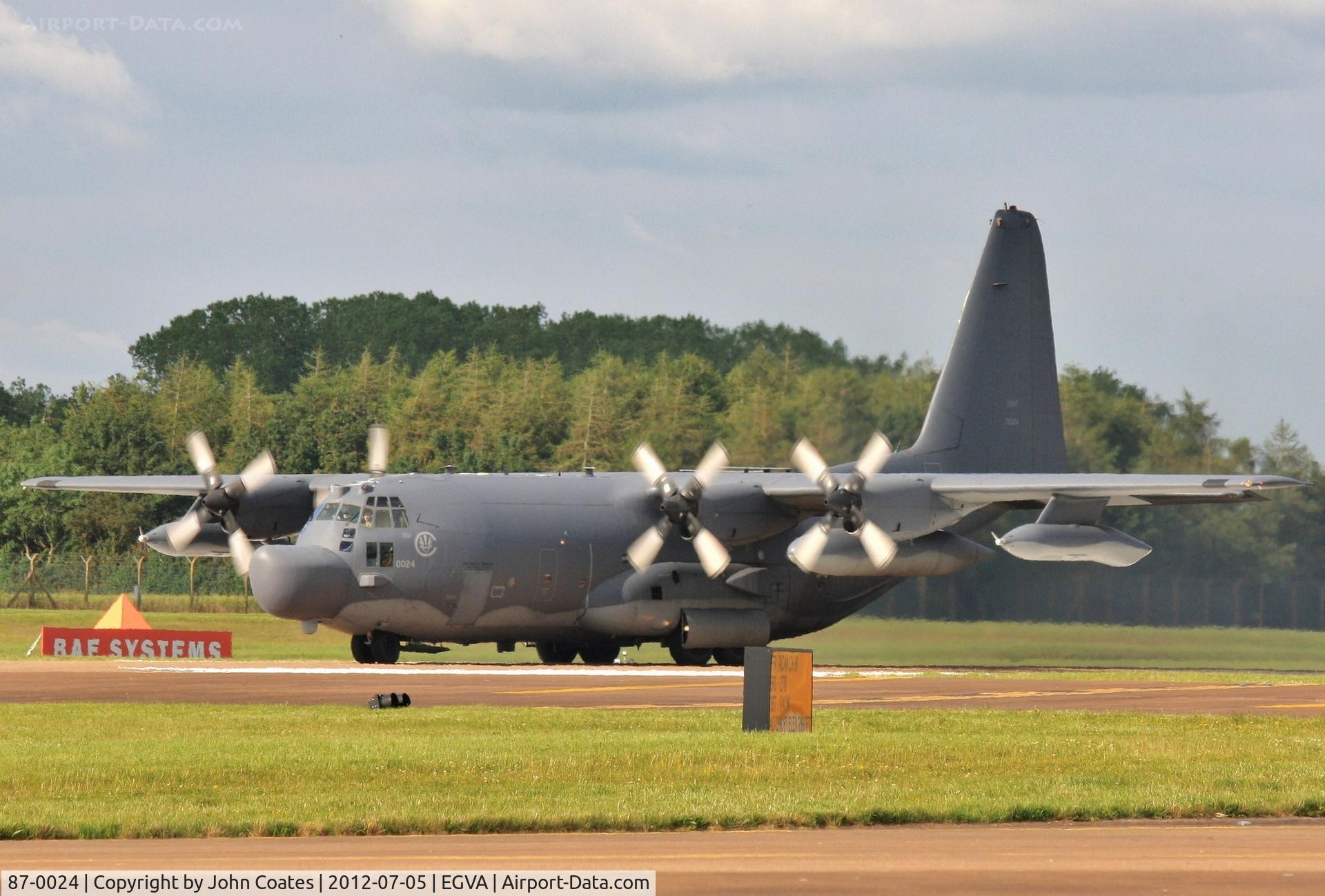 87-0024, 1987 Lockheed MC-130H Combat Talon II C/N 382-5092, Arriving for RIAT