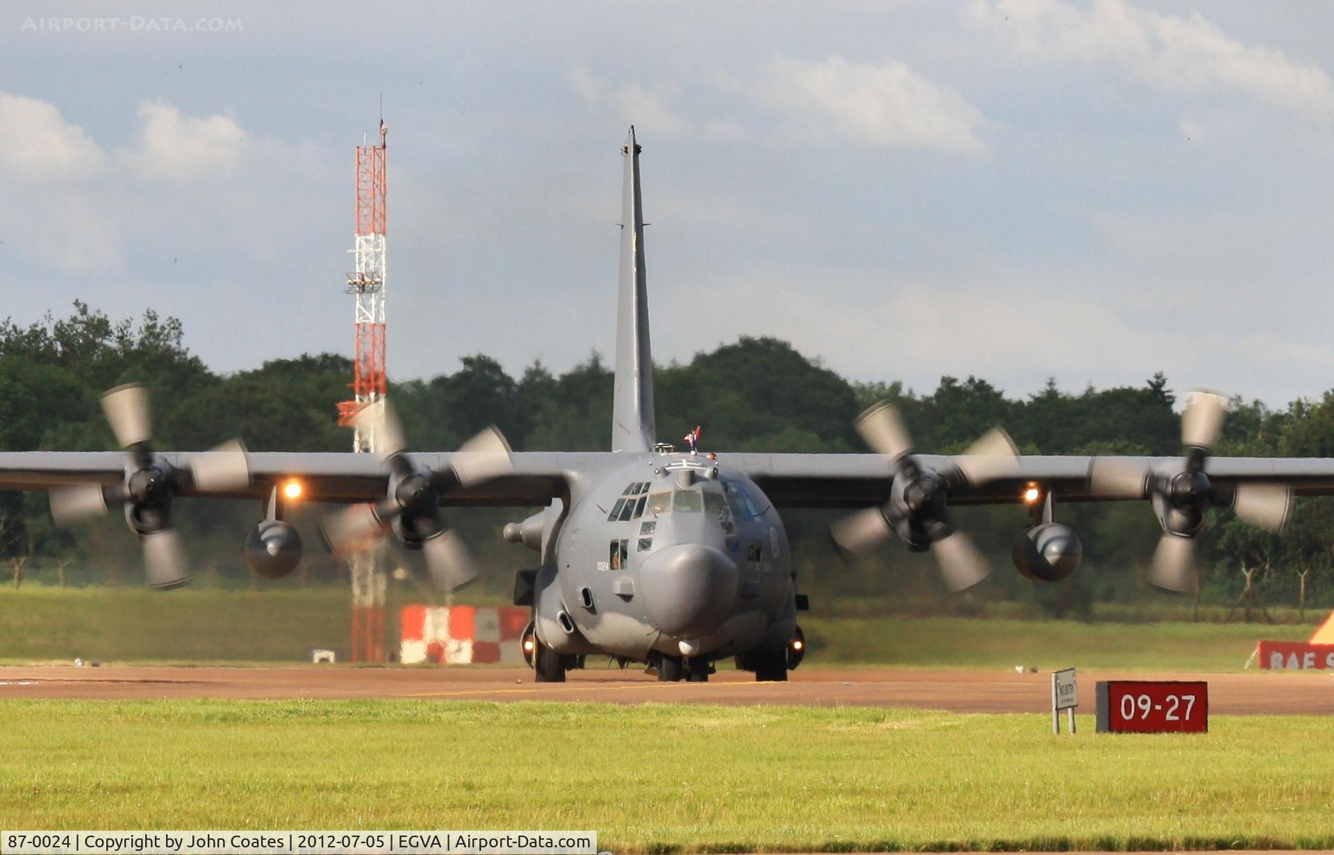 87-0024, 1987 Lockheed MC-130H Combat Talon II C/N 382-5092, Arriving for RIAT