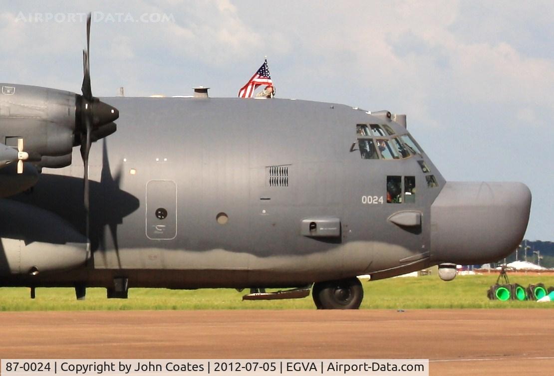 87-0024, 1987 Lockheed MC-130H Combat Talon II C/N 382-5092, Flying the flag for RIAT