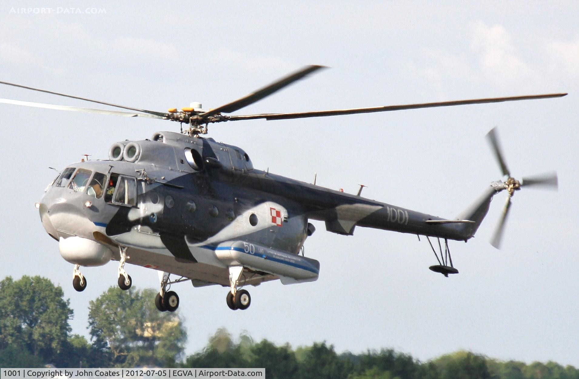 1001, Mil Mi-14PL Haze A C/N A1001, Arriving for RIAT