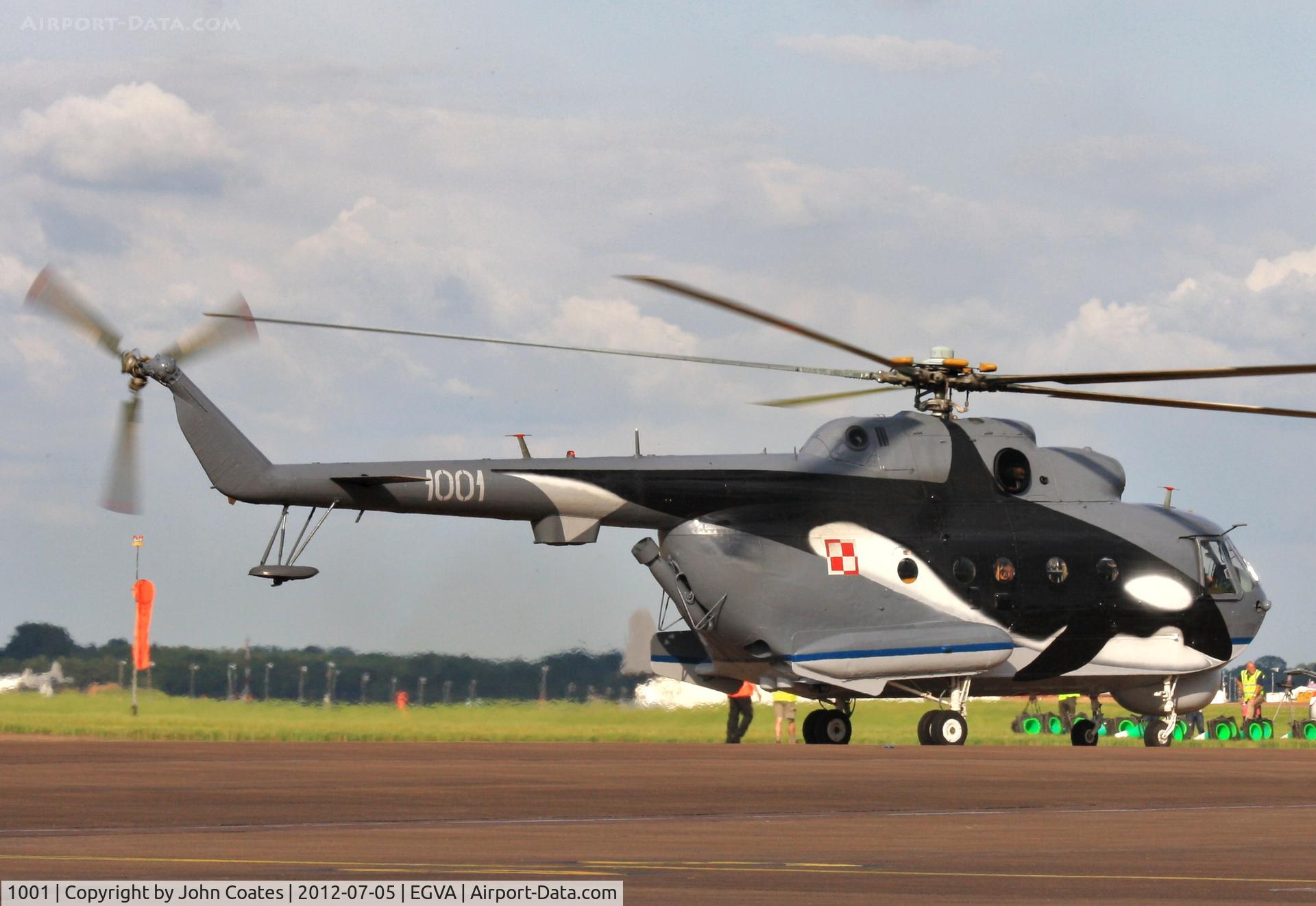 1001, Mil Mi-14PL Haze A C/N A1001, Arriving for RIAT