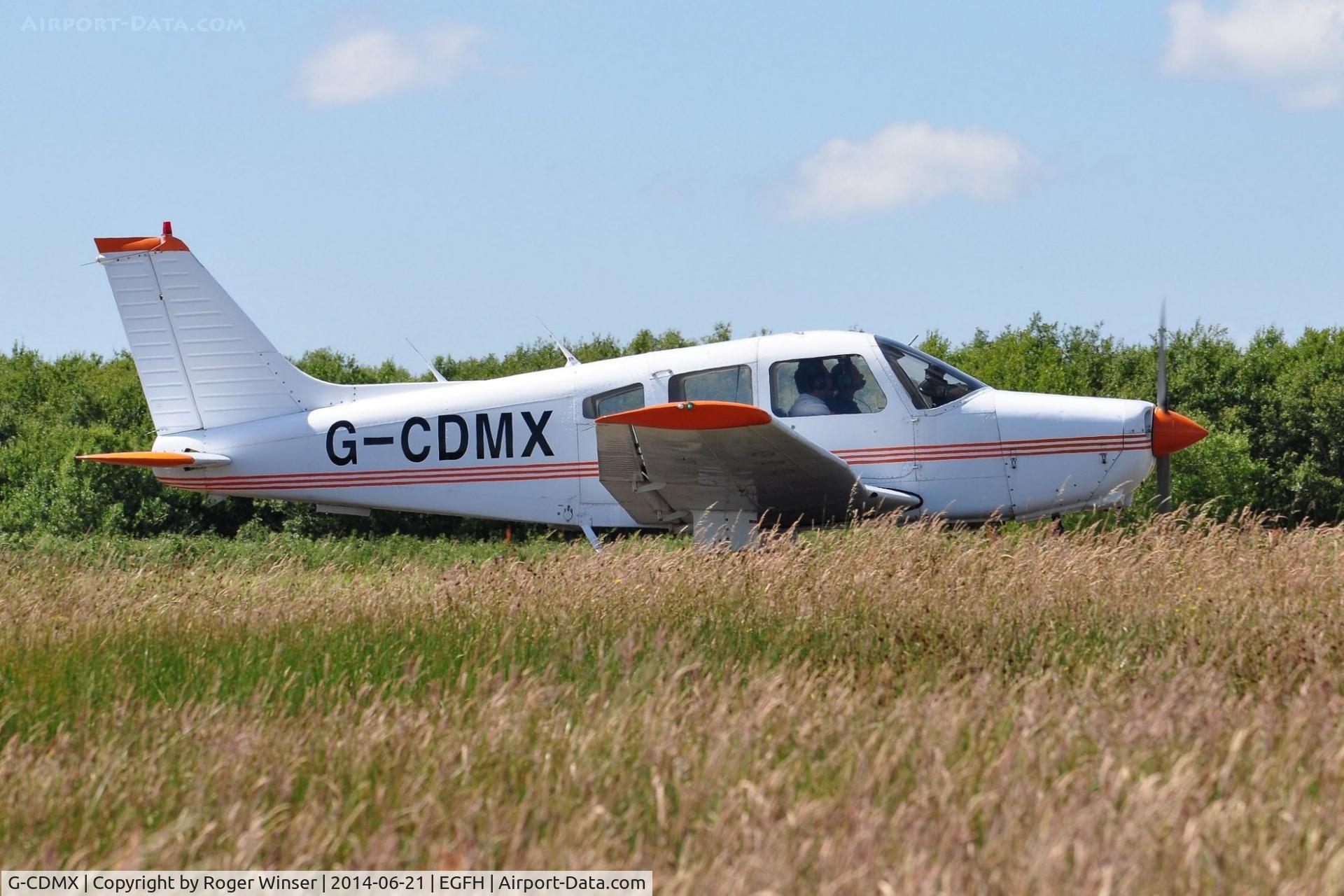 G-CDMX, 1979 Piper PA-28-161 Cherokee Warrior II C/N 28-7916006, Visiting Cherokee Warrior II. Previously registered PH-SBY.