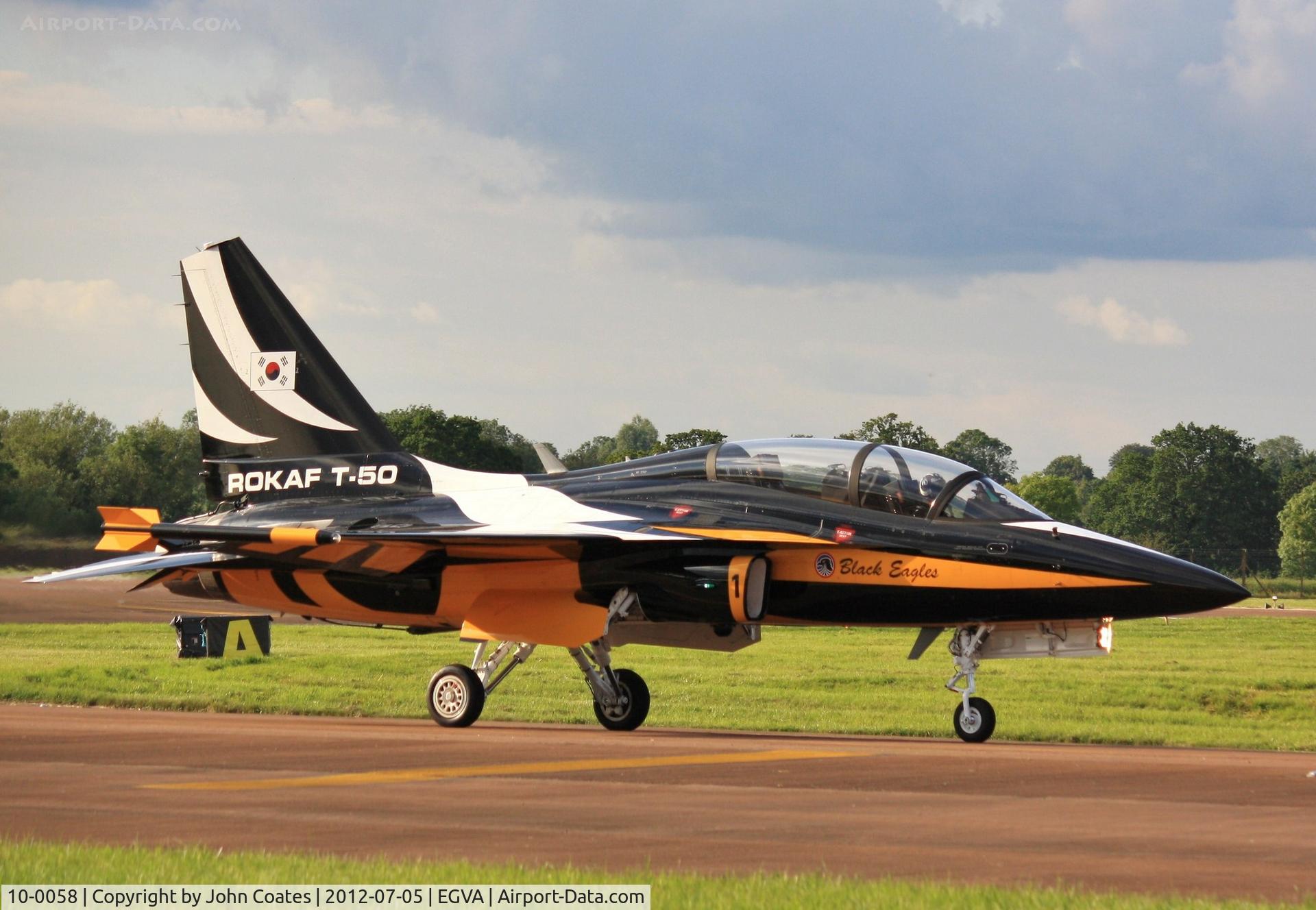 10-0058, Korean Aerospace Industries T-50B Golden Eagle C/N KA-058, At RIAT