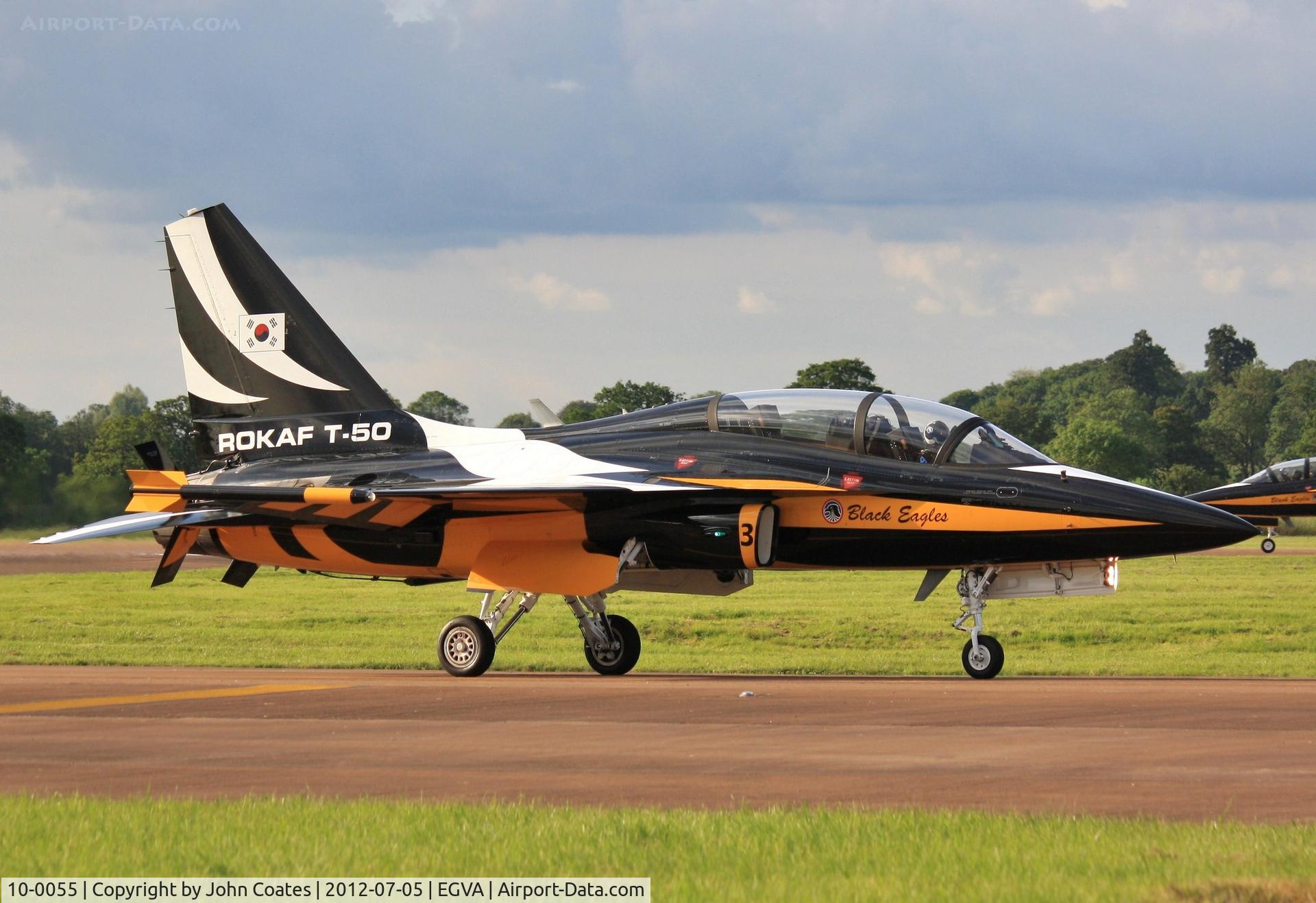 10-0055, 2010 Korean Aerospace Industries T-50B Golden Eagle C/N KA-055, At RIAT