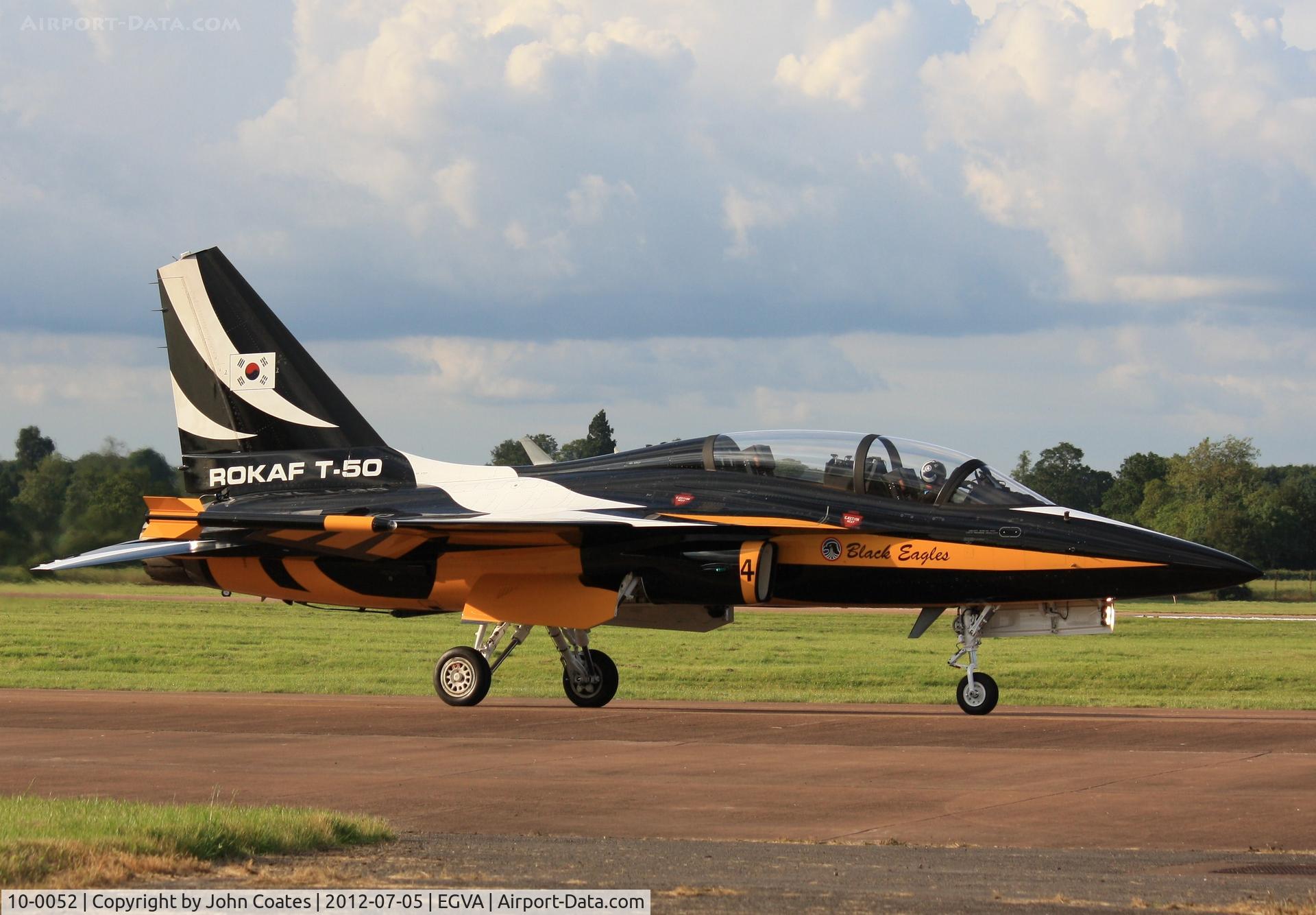 10-0052, 2010 Korean Aerospace Industries T-50B Golden Eagle C/N KA-052, At RIAT