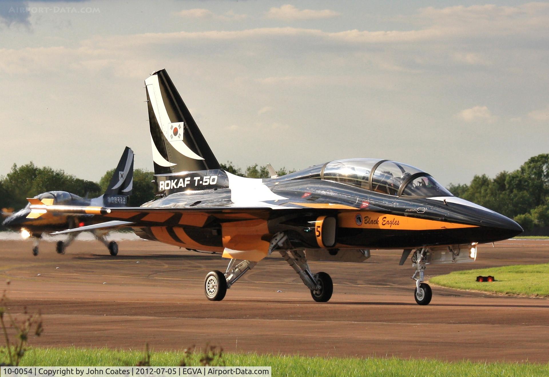 10-0054, 2010 Korean Aerospace Industries T-50B Golden Eagle C/N KA-054, At RIAT