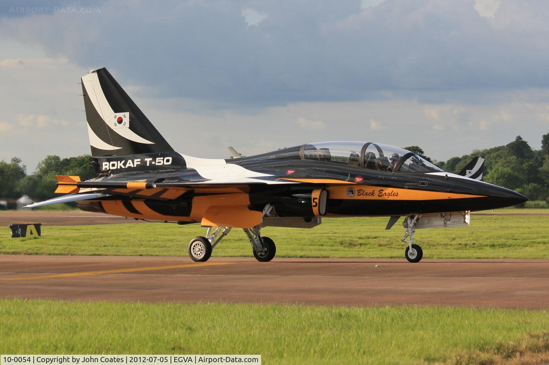 10-0054, 2010 Korean Aerospace Industries T-50B Golden Eagle C/N KA-054, At RIAT