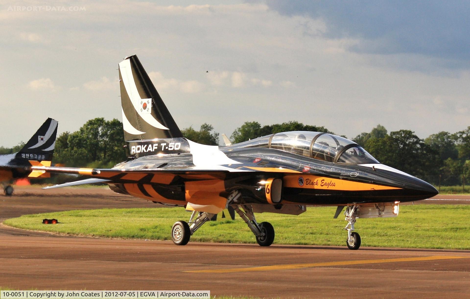 10-0051, 2010 Korean Aerospace Industries T-50B Golden Eagle C/N KA-051, At RIAT