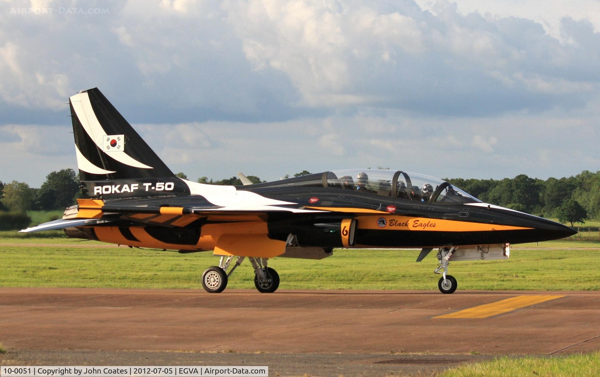 10-0051, 2010 Korean Aerospace Industries T-50B Golden Eagle C/N KA-051, At RIAT