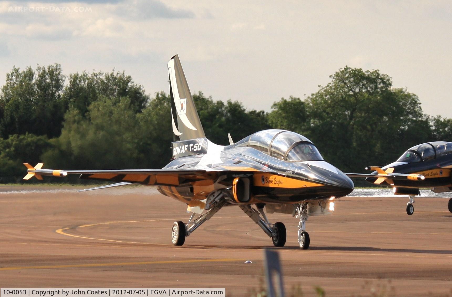 10-0053, 2010 Korean Aerospace Industries T-50B Golden Eagle C/N KA-053, At RIAT