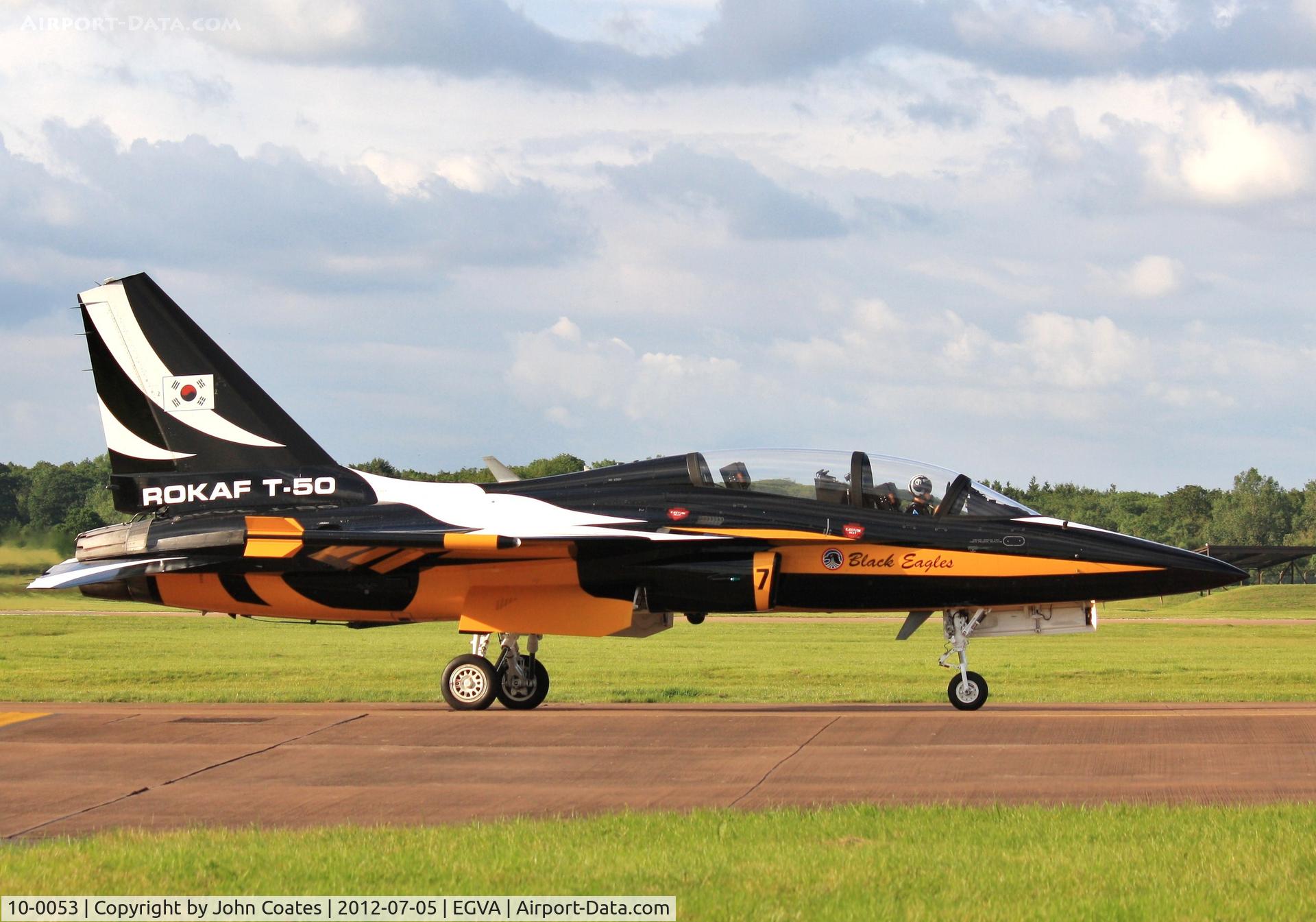 10-0053, 2010 Korean Aerospace Industries T-50B Golden Eagle C/N KA-053, At RIAT