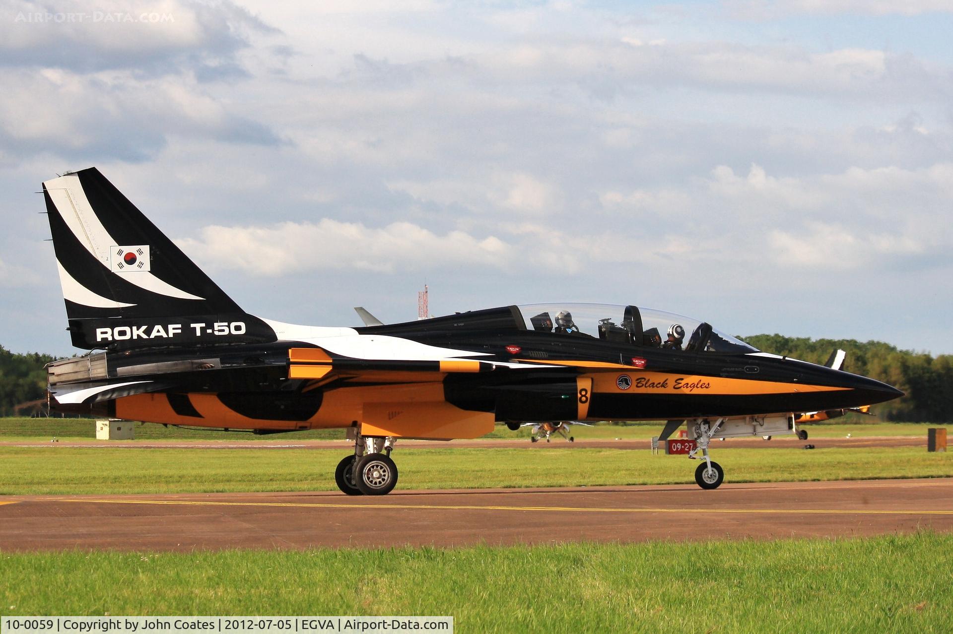 10-0059, 2010 Korean Aerospace Industries T-50B Golden Eagle C/N KA-059, At RIAT