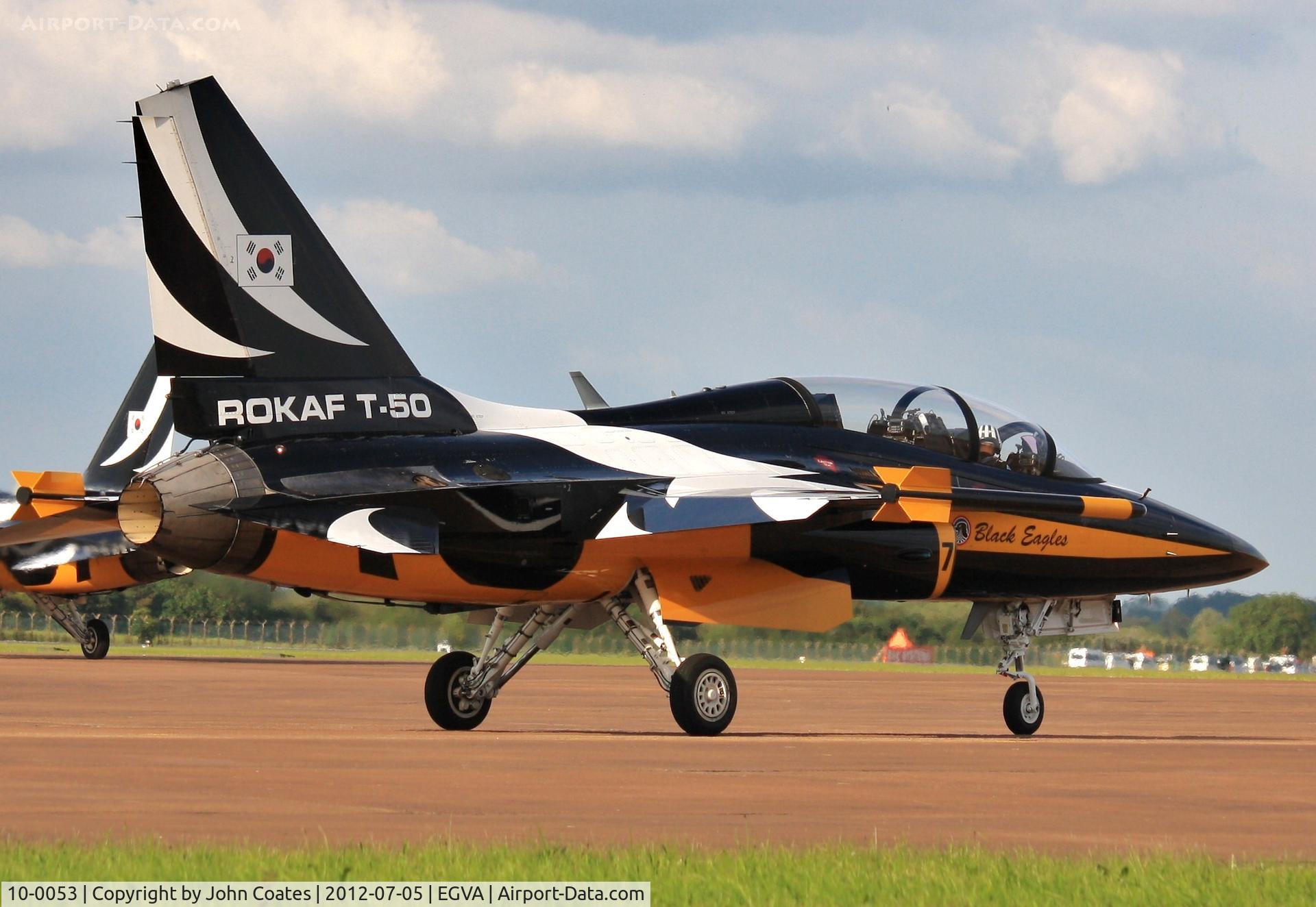 10-0053, 2010 Korean Aerospace Industries T-50B Golden Eagle C/N KA-053, At RIAT