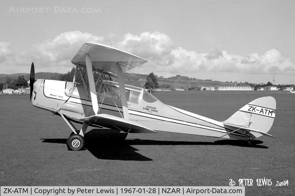 ZK-ATM, 1942 De Havilland New Zealand DH-82A Tiger Moth C/N DHNZ135, Auckland Flying School Ltd., Ardmore