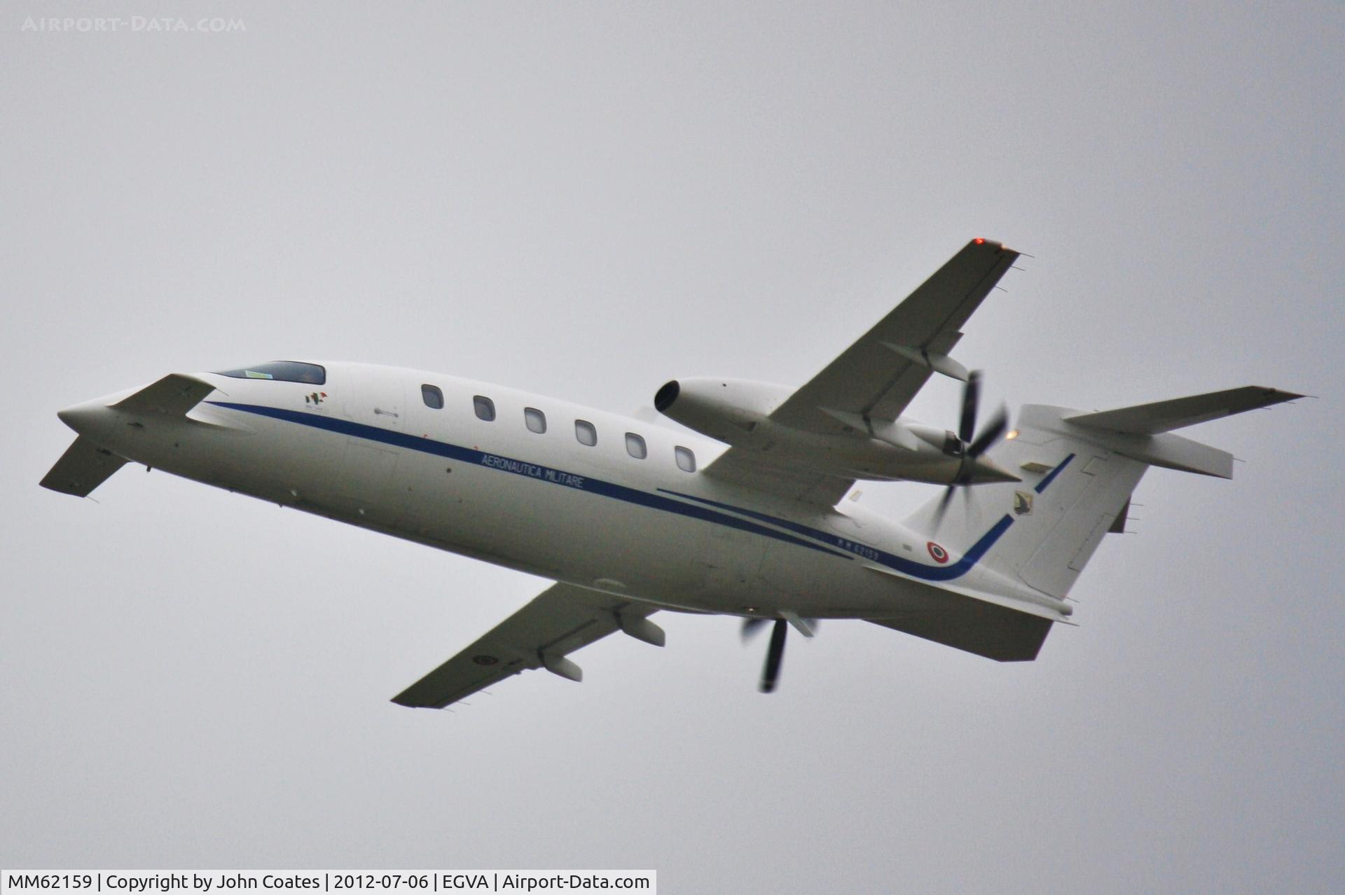 MM62159, Piaggio P-180AM Avanti C/N 1023, Departs RIAT
