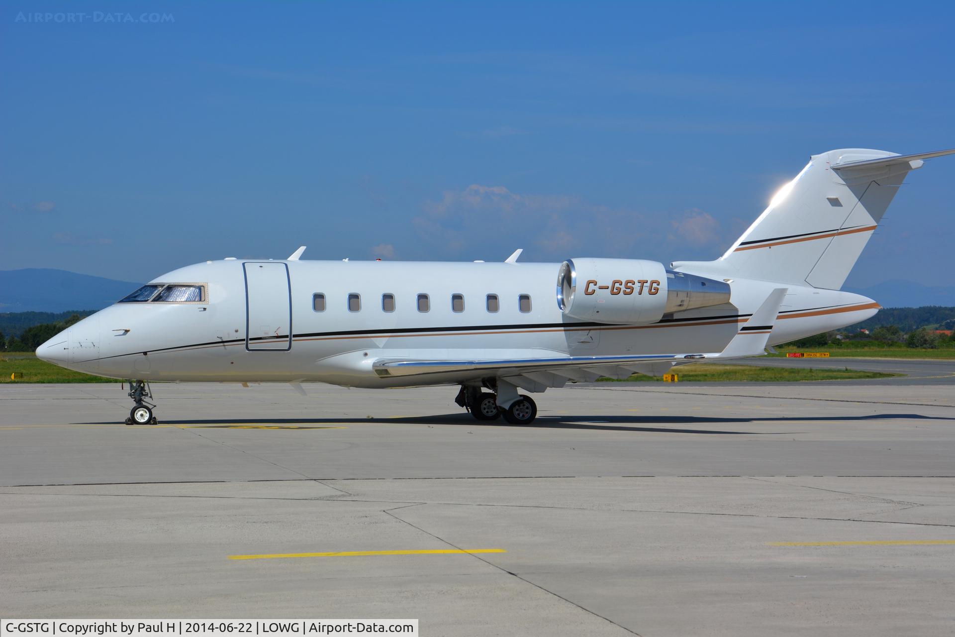 C-GSTG, 2007 Bombardier Challenger 605 (CL-600-2B16) C/N 5708, At LOWG, Bussines flight for Formula1 GP of Austria