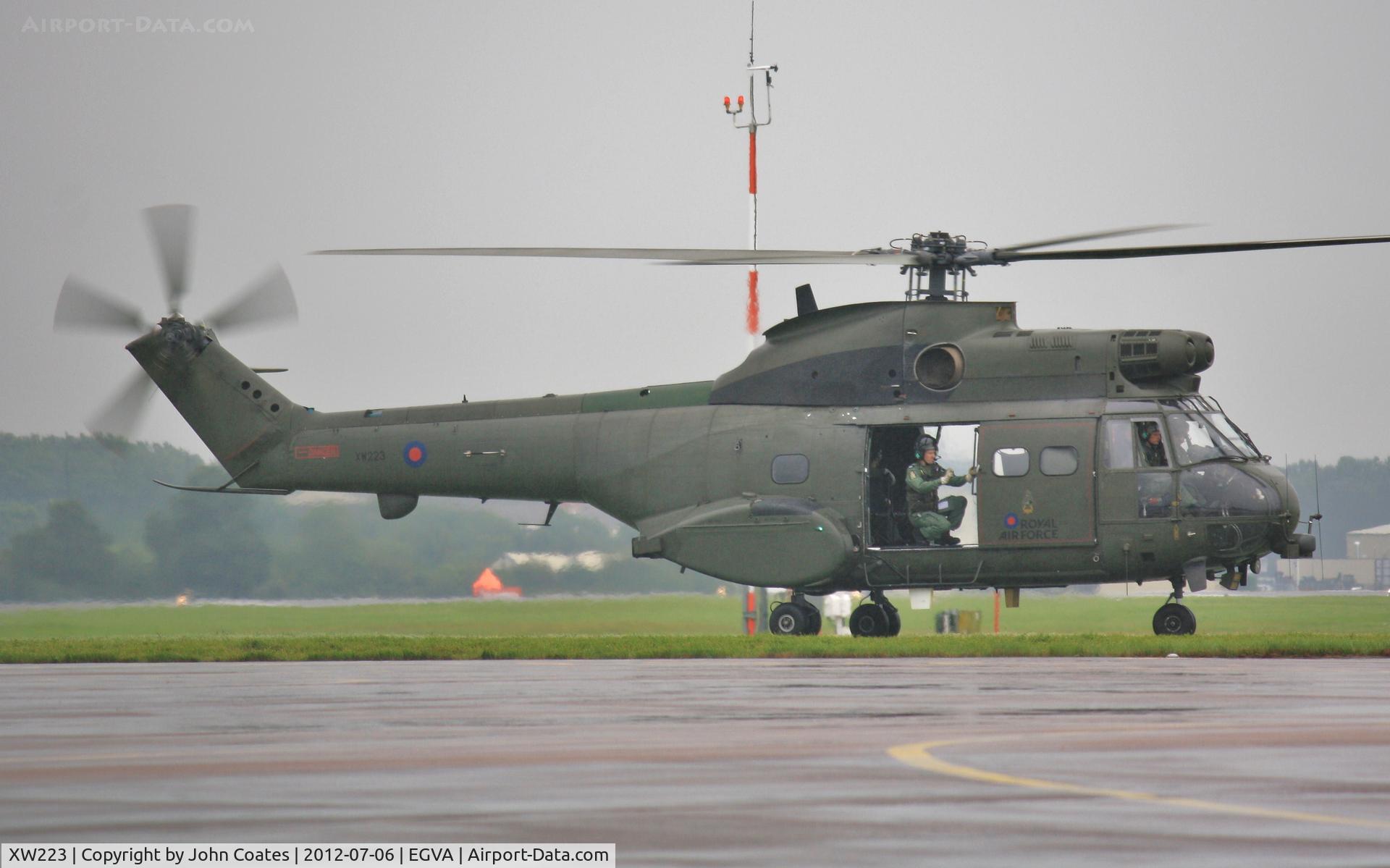 XW223, 1972 Westland Puma HC.1 C/N 1161, Wet RIAT