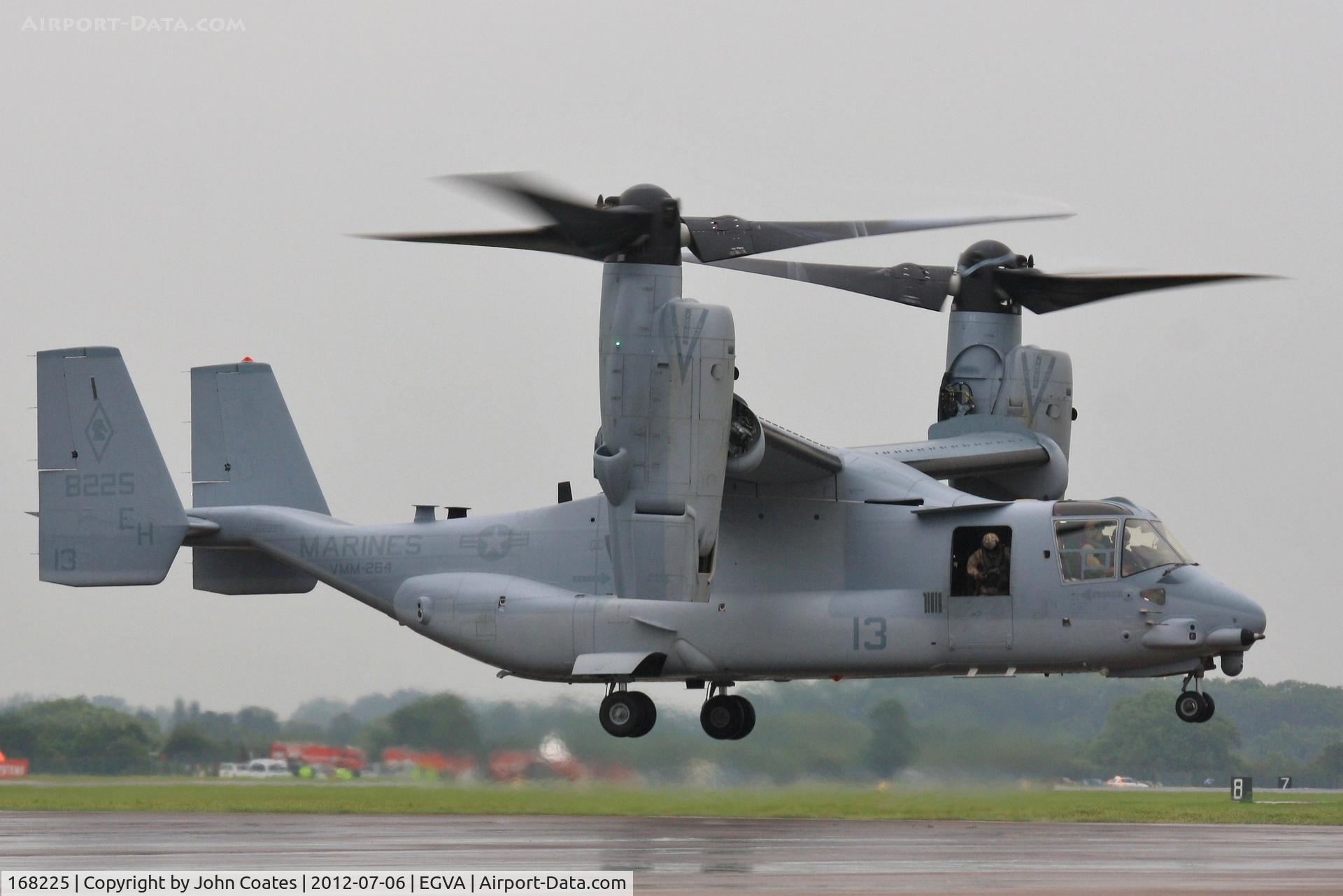 168225, 2012 Bell-Boeing MV-22B Osprey C/N D0175, Damp arrival