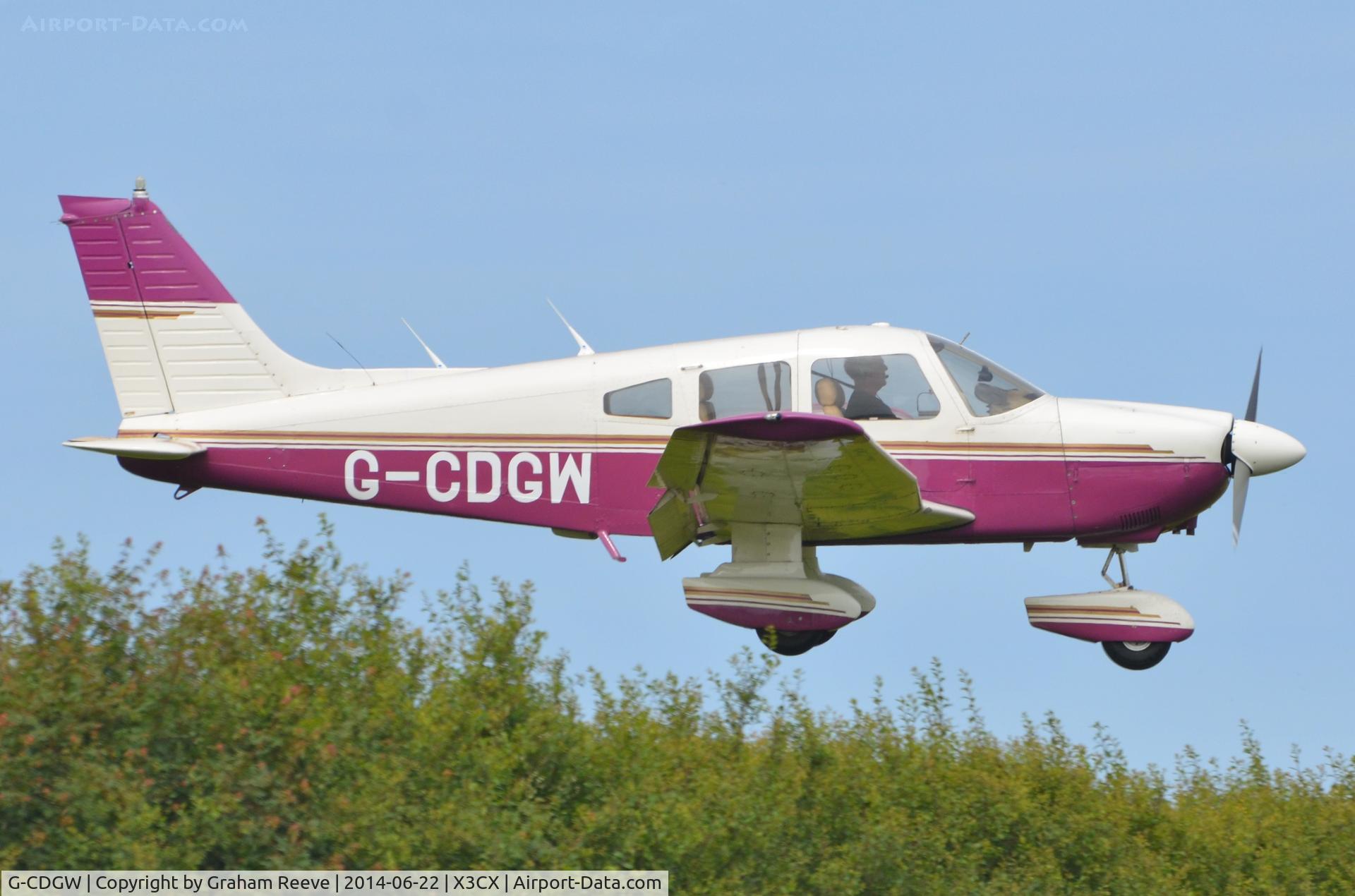 G-CDGW, 1979 Piper PA-28-181 Cherokee Archer II C/N 28-7990402, Crabfield 2014.