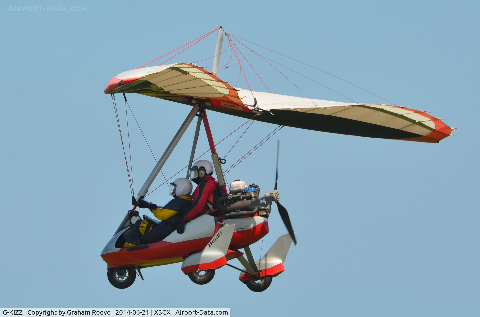 G-KIZZ, 2004 Air Creation Kiss 450-582(1) C/N BMAA/HB/388, Crabfield 2014.