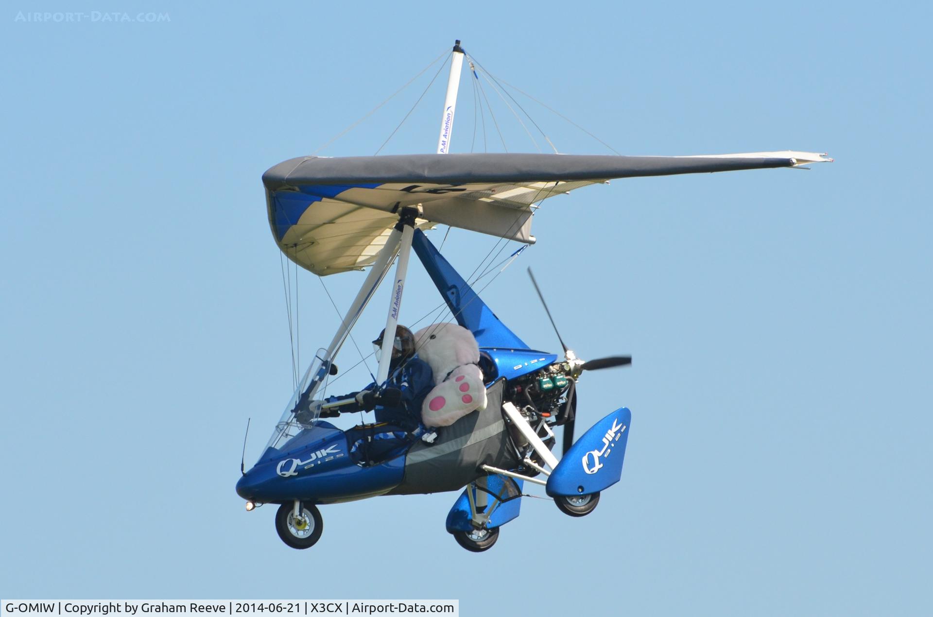 G-OMIW, 2007 P&M Aviation Pegasus Quik C/N 8232, Flying with a rabbit.