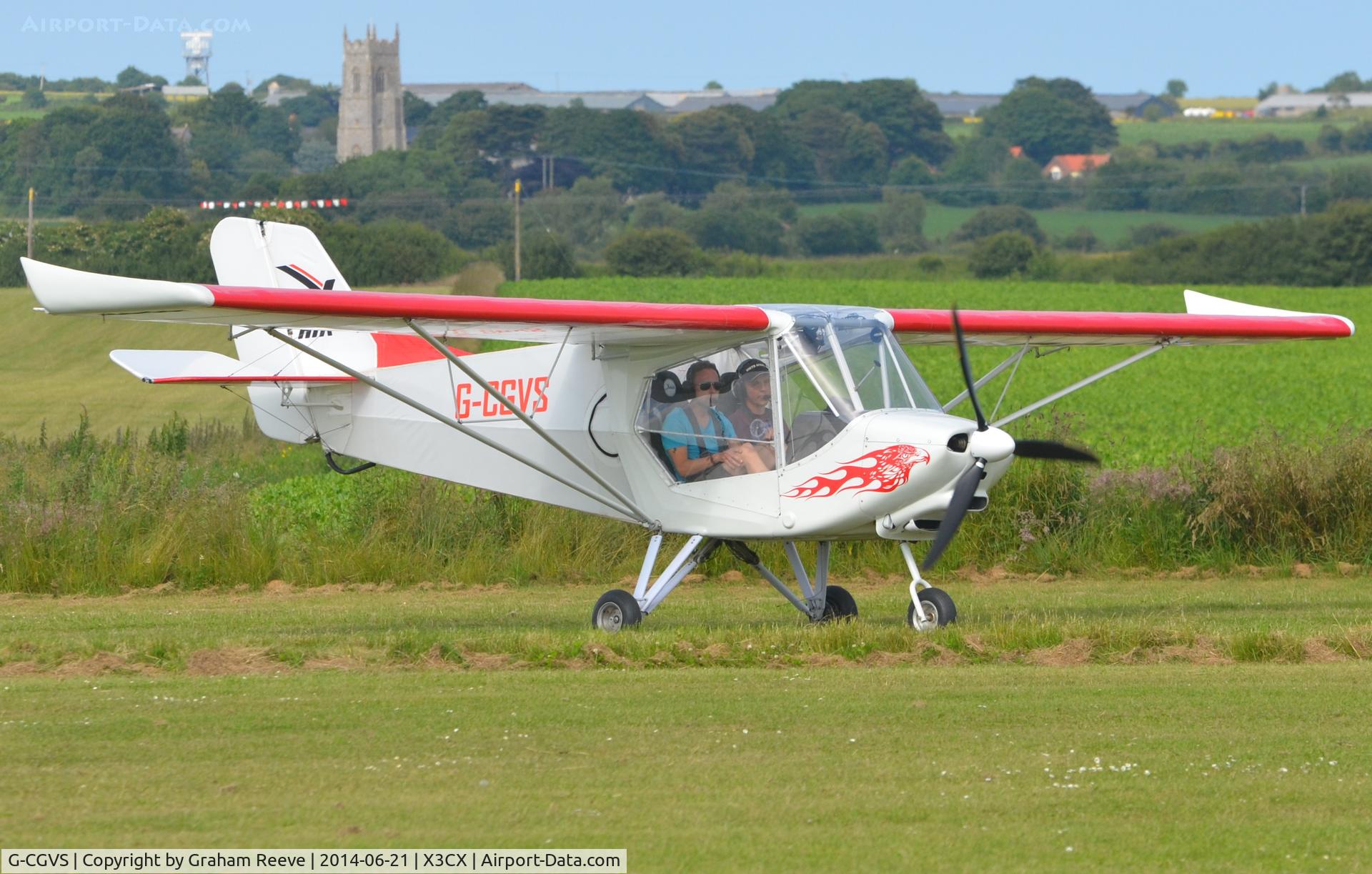 G-CGVS, 2013 X'Air Hawk C/N LAA 340-15073, Crabfield 2014.