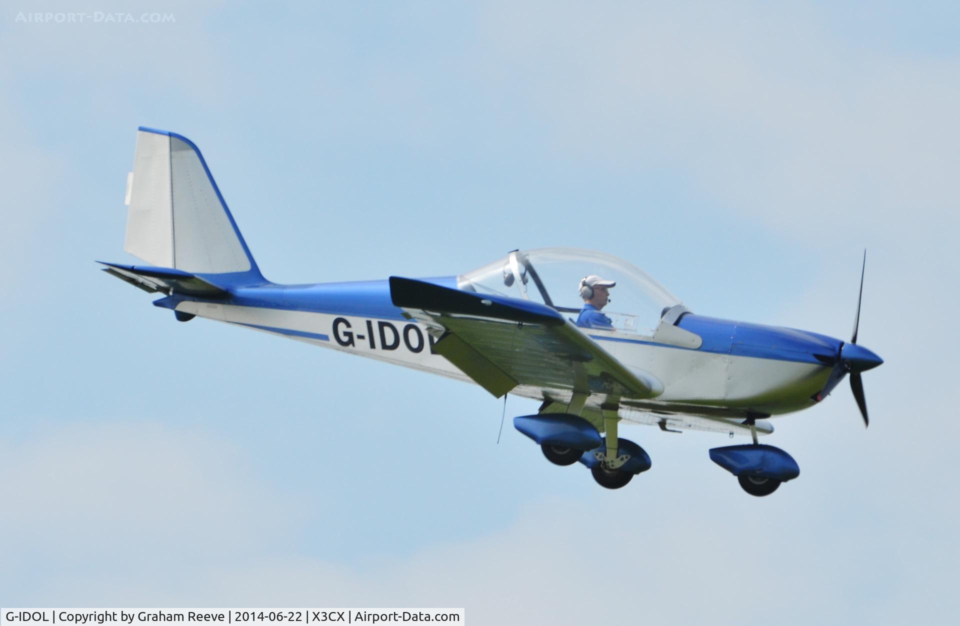 G-IDOL, 2007 Aerotechnik EV-97 Eurostar C/N PFA 315-14549, Crabfield 2014.