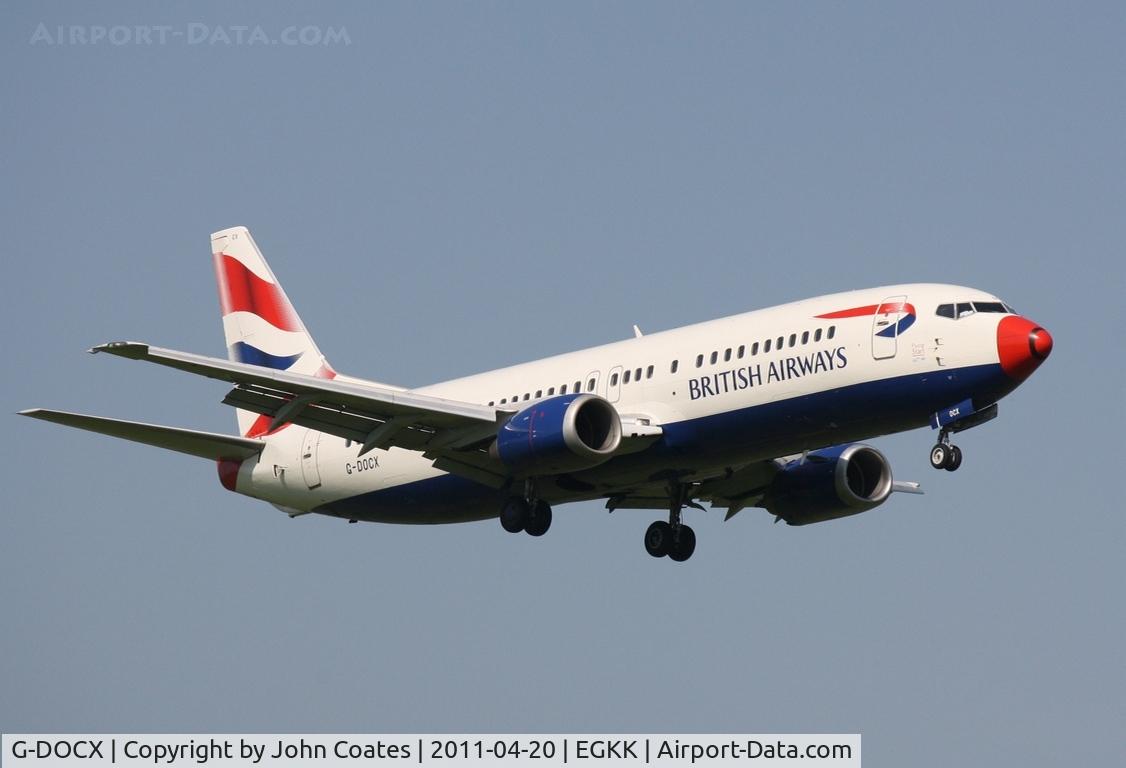 G-DOCX, 1993 Boeing 737-436 C/N 25857, Arriving