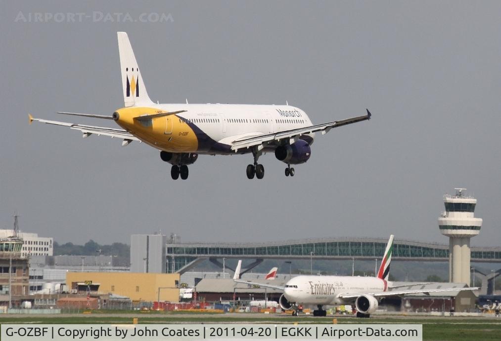 G-OZBF, 2002 Airbus A321-231 C/N 1763, Arriving