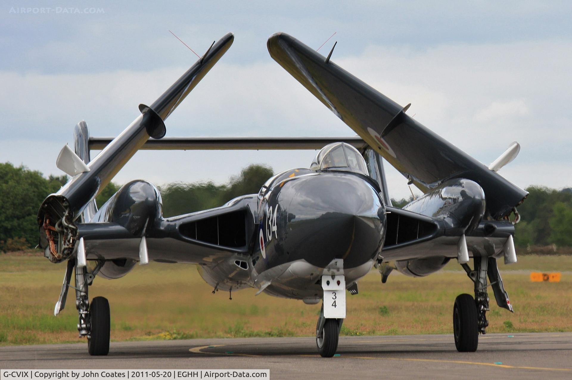 G-CVIX, 1963 De Havilland DH-110 Sea Vixen D.3 C/N 10132, Taxiing