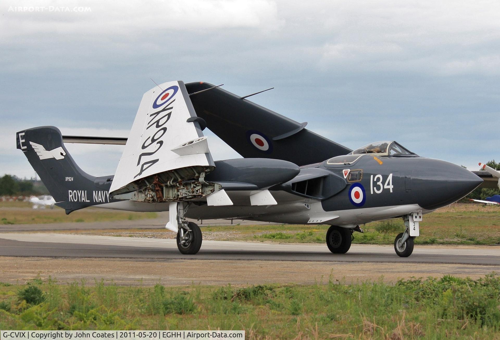 G-CVIX, 1963 De Havilland DH-110 Sea Vixen D.3 C/N 10132, Taxiing