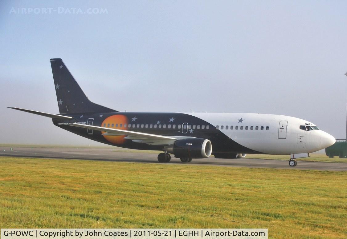 G-POWC, 1991 Boeing 737-33A(QC) C/N 25402, Foggy arrival