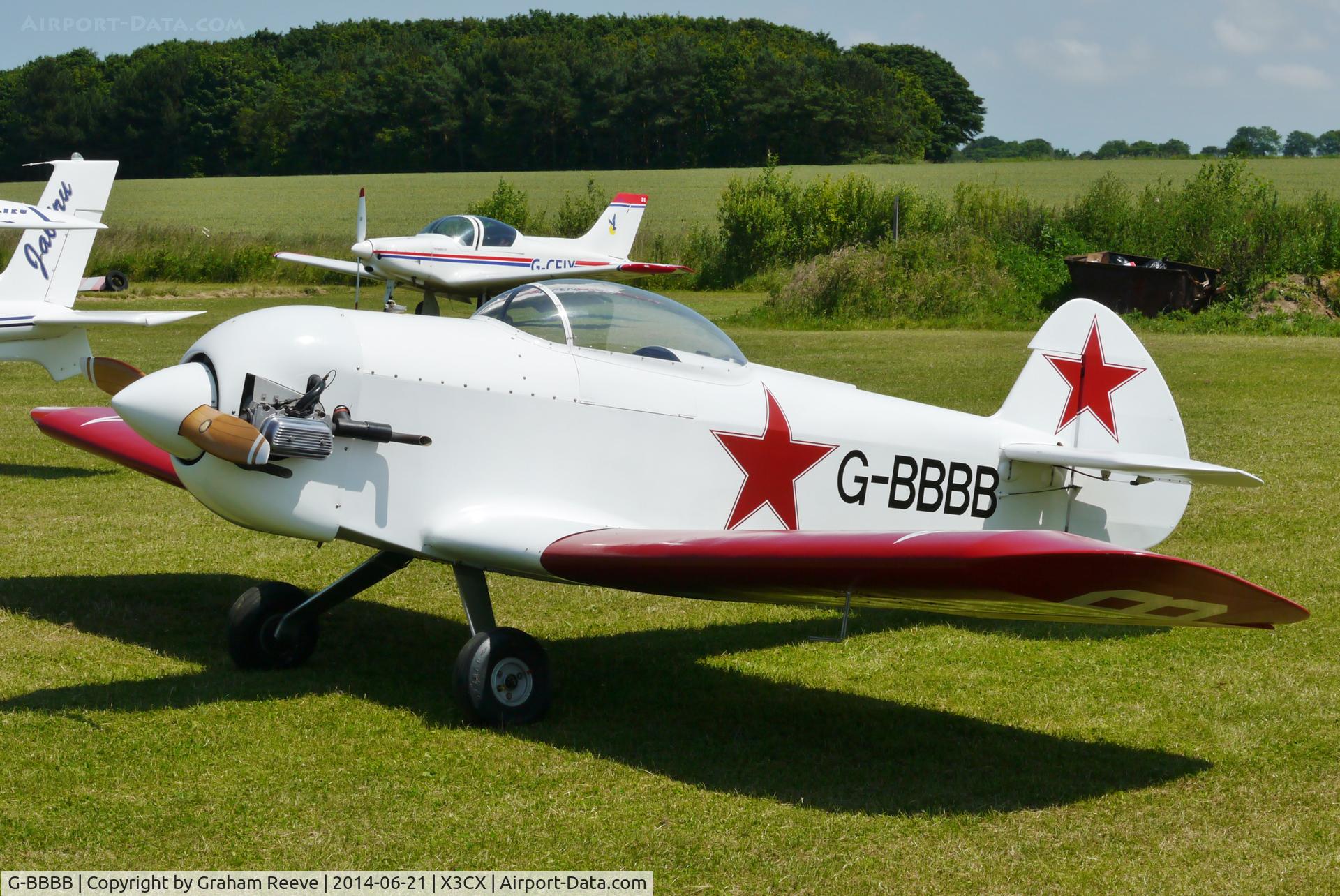 G-BBBB, 1973 Taylor JT-1 Monoplane C/N SAM/01/PFA 1422, Crabfield 2014.