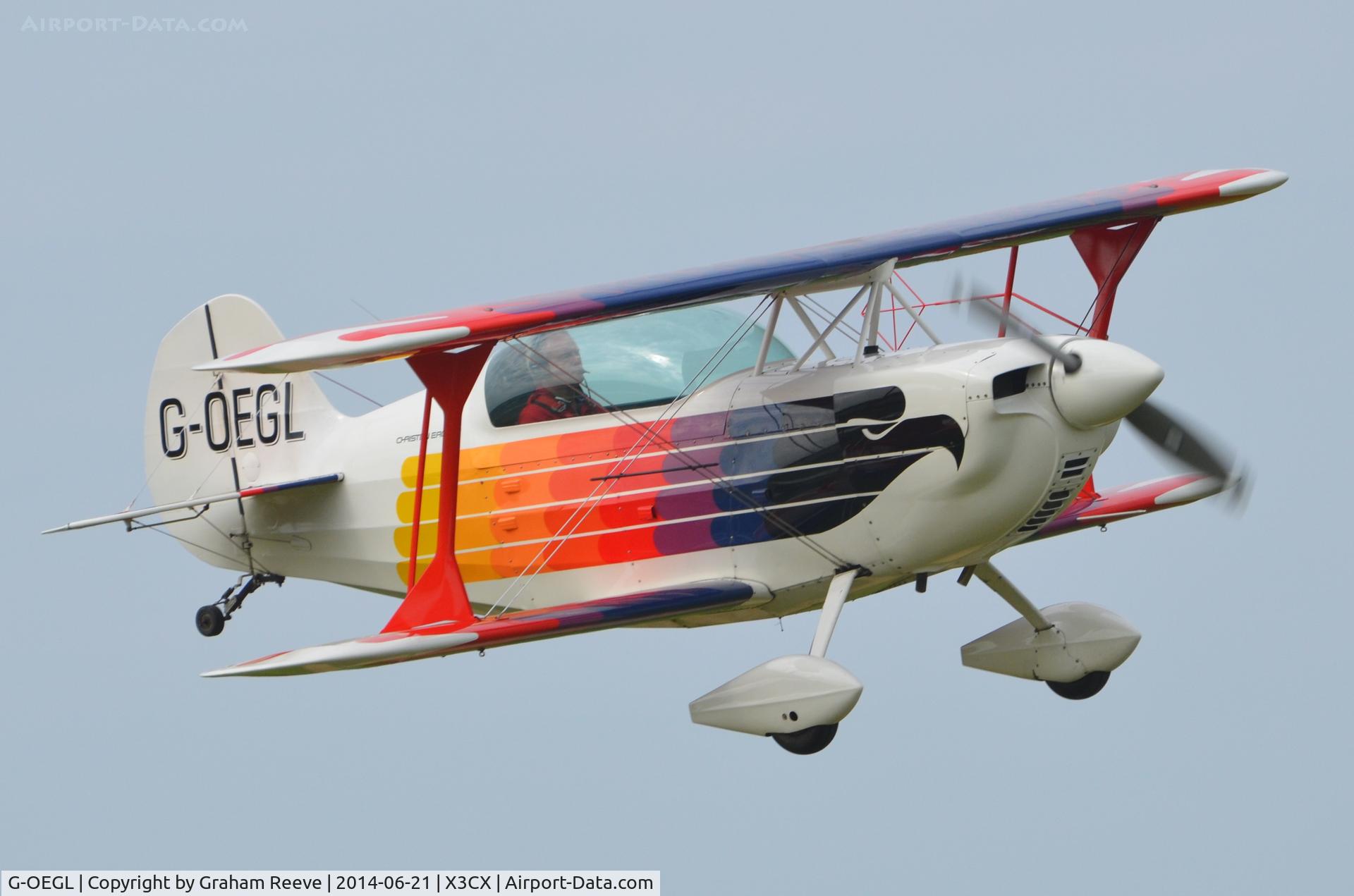 G-OEGL, 1982 Christen Eagle II C/N 001 (G-OEGL), Crabfield 2014.