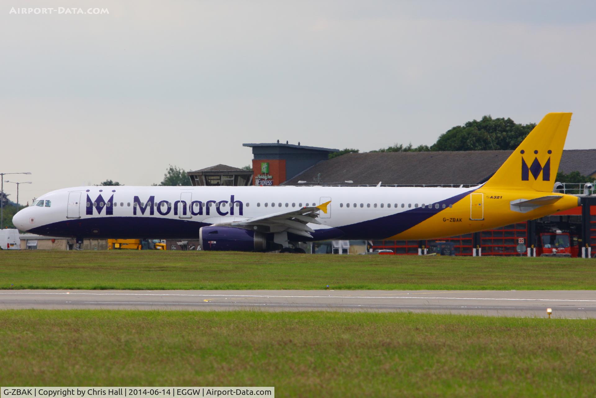 G-ZBAK, 2008 Airbus A321-231 C/N 3458, Monarch