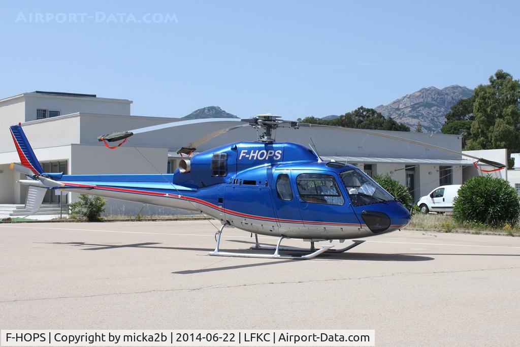 F-HOPS, Aerospatiale AS-355N Ecureuil 2 C/N 5692, Parked