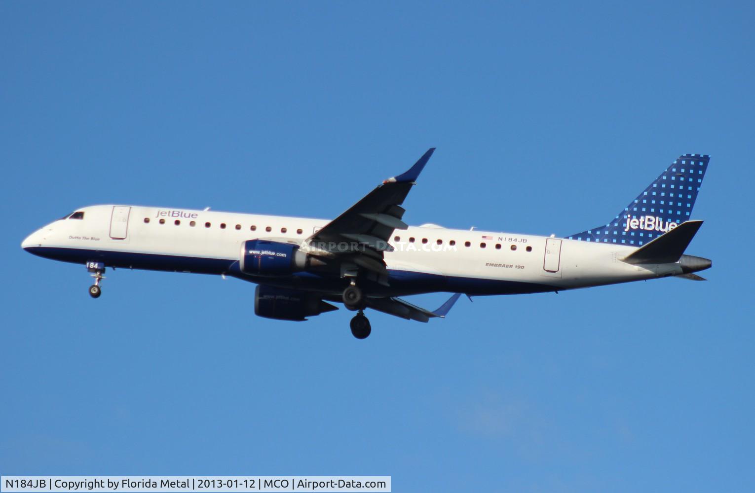 N184JB, 2005 Embraer 190AR (ERJ-190-100IGW) C/N 19000008, Jet Blue E190