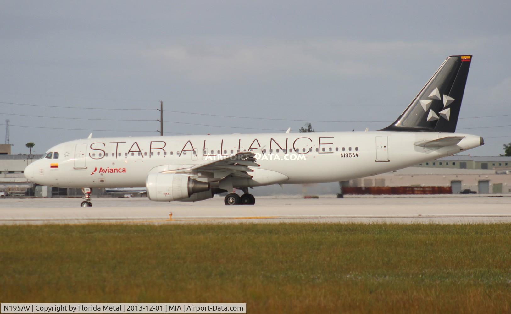 N195AV, 2012 Airbus A320-214 C/N 5195, Avianca Star Alliance A320