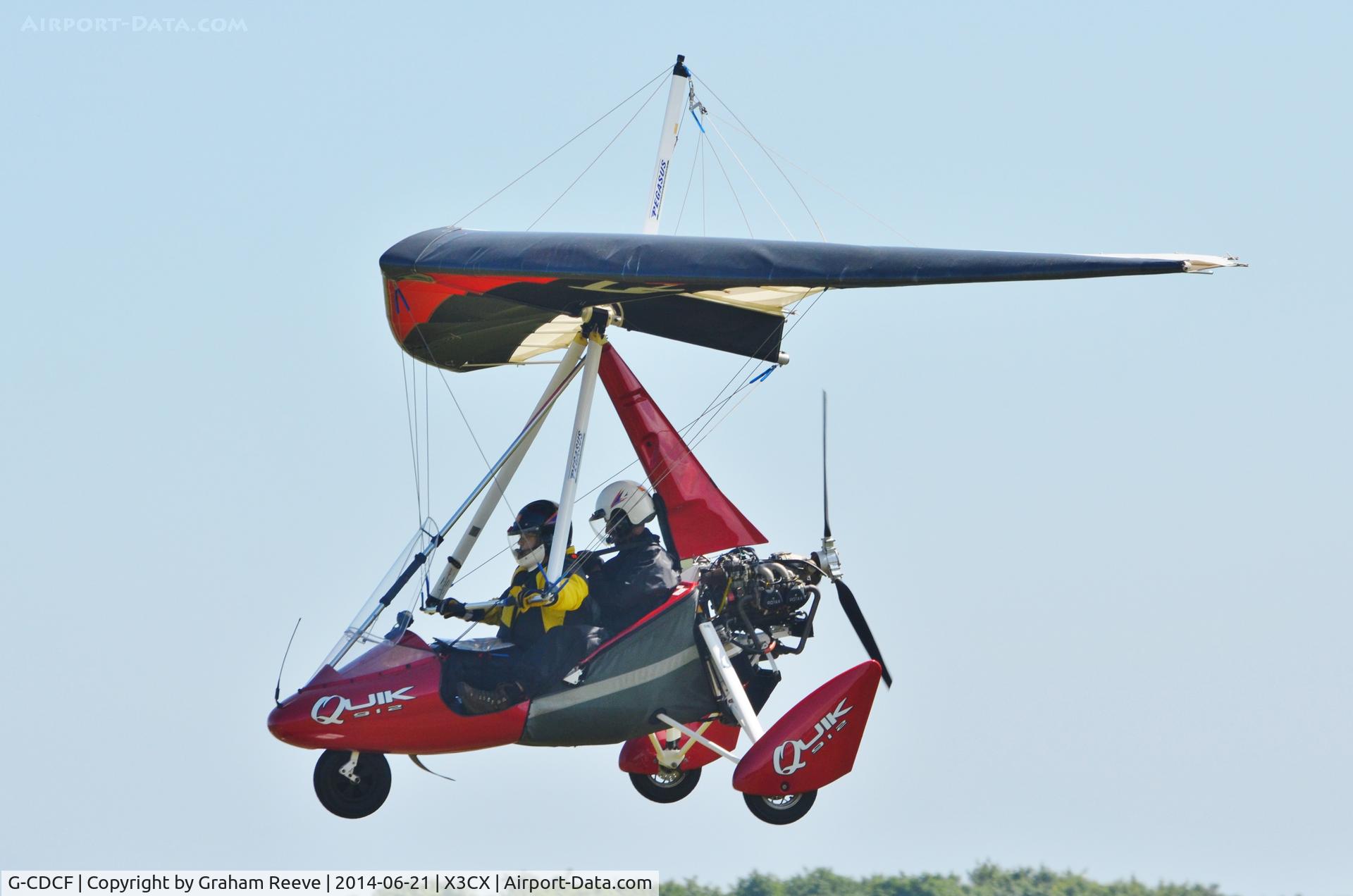 G-CDCF, 2004 Mainair Pegasus Quik C/N 8076, Crabfield 2014.