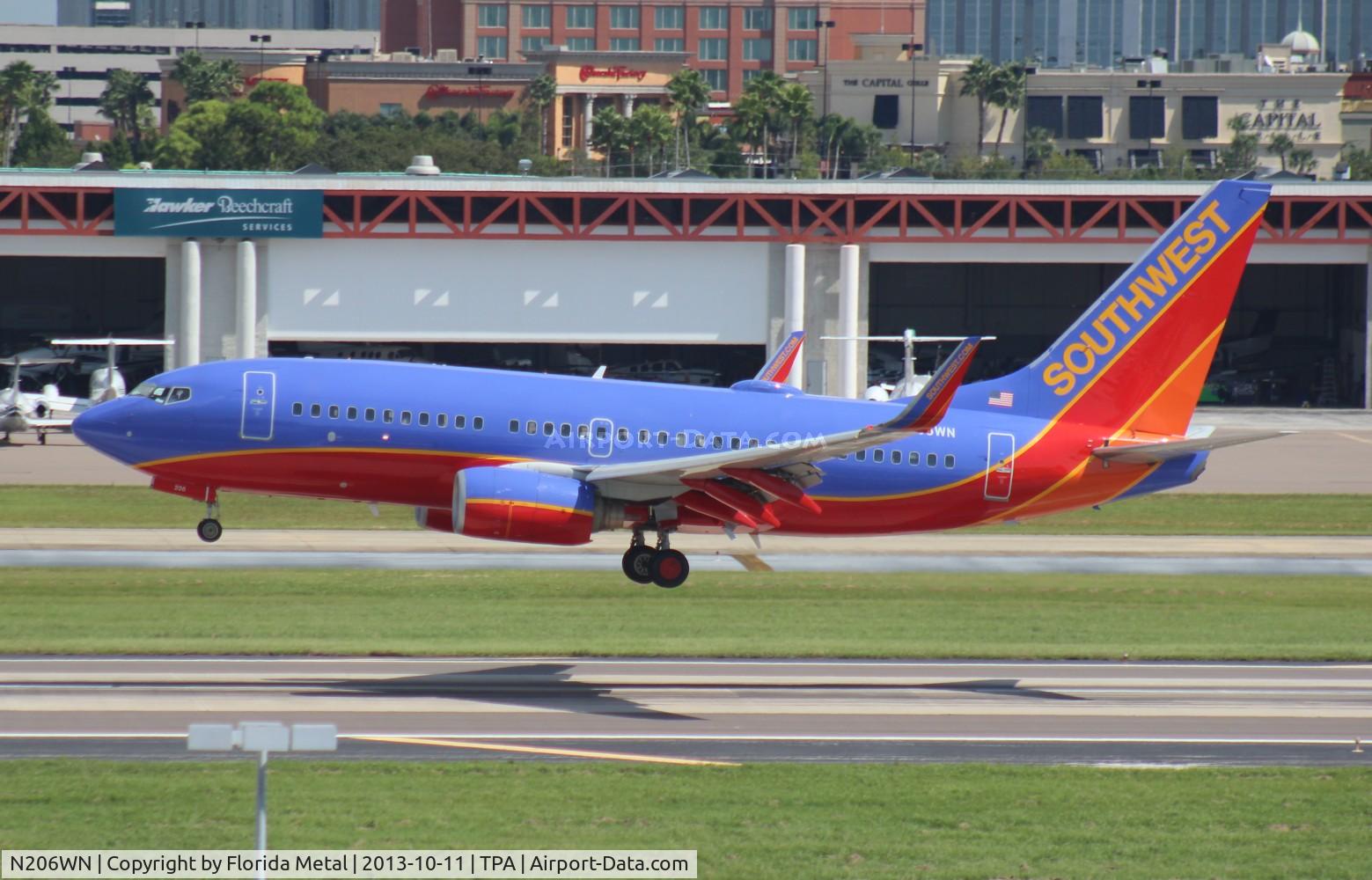 N206WN, 2005 Boeing 737-7H4 C/N 34011, Southwest 737-700