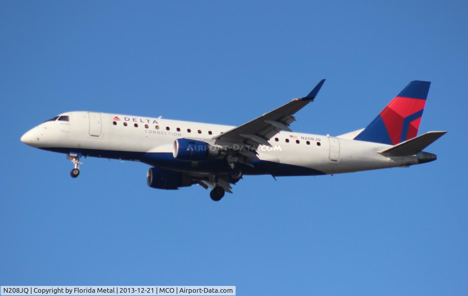 N208JQ, 2008 Embraer ERJ-170-200LR 175LR C/N 17000257, Delta Connection E175