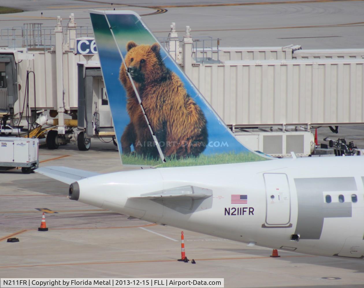 N211FR, 2011 Airbus A320-214 C/N 4688, Frontier A320 Bear tail