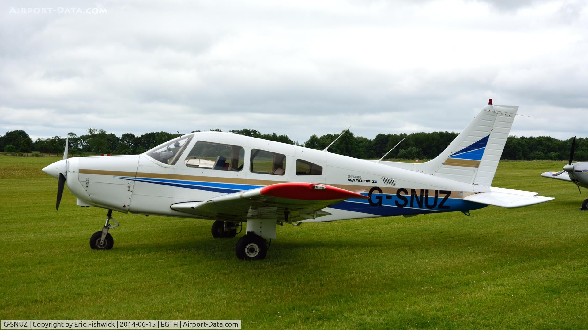 G-SNUZ, 1983 Piper PA-28-161 Cherokee Warrior II C/N 28-8416021, 3. G-SNUZ at The Shuttleworth Collection Airshow - featuring LAA 'party in the park'