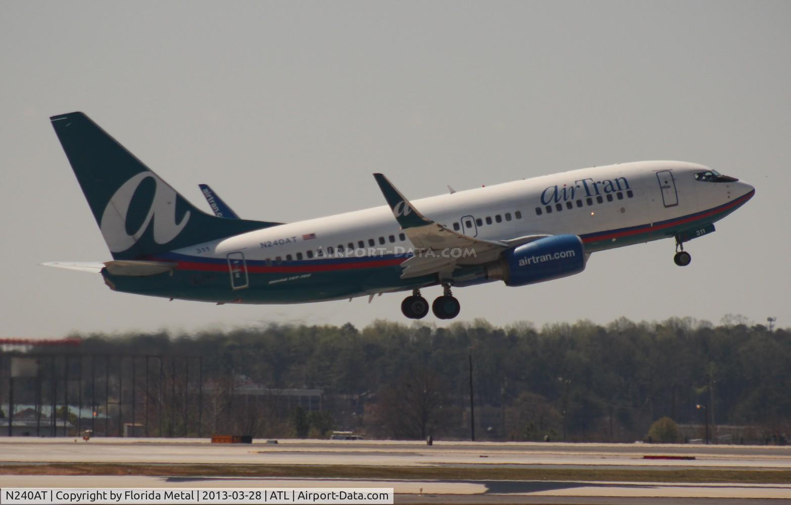 N240AT, 2005 Boeing 737-76N C/N 32657, Air Tran 737