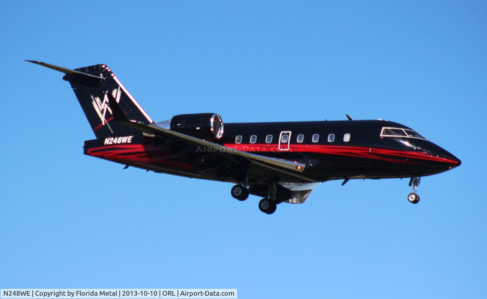 N248WE, 1998 Canadair Challenger 604 (CL-600-2B16) C/N 5369, WWE Wrestling Challenger 604